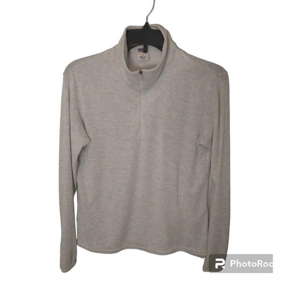 Patagonia Classic Cosy Comfy Capilene ladies 1/4 zip gray medium  top